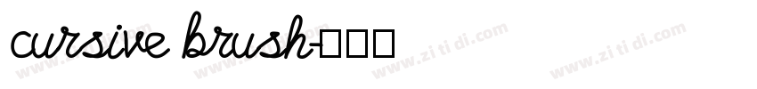cursive brush字体转换